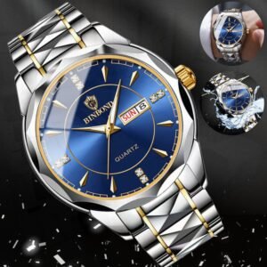 waterproof menand#039;s luxury quartz watch stainless steel luminous classic business