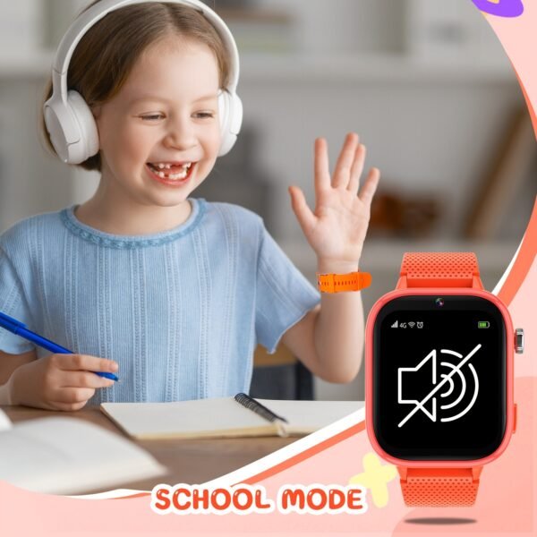 topchances 4g kids smart watch with sim card, fashionable digital display, 47 games, two way calling, sos emergency button, rechargeable lithium polymer battery, usb charging, wi fi enabled, ideal christmas gift for children