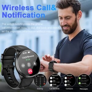 synwoo smartwatch featuring a voice assistant, various sports modes, high definition display, pedometer, distance tracker, calorie counter, and customizable dial an ideal present for both and.