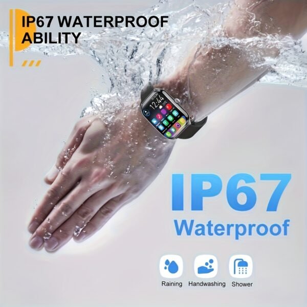 ultra thin smartwatch 1.93" full touch curved screen smart bracelet with answer/make call, message reminder, multiple sports modes, camera control/music, compatible android & iphone, smart fitness watch for men/women friend gift, birthday gift