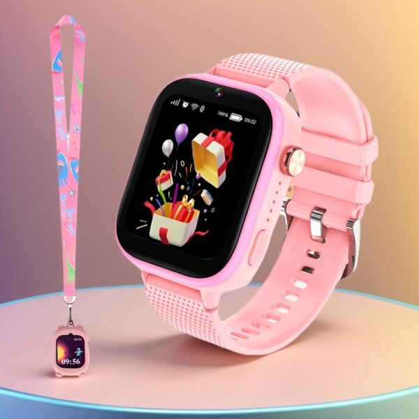 topchances 4g kids smart watch with sim card, fashionable digital display, 47 games, two way calling, sos emergency button, rechargeable lithium polymer battery, usb charging, wi fi enabled, ideal christmas gift for children