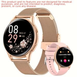 smartwatch with wireless call/dial, female functions, sleep, 19 sports modes, music player, pedometer perfect birthday gift for men & women, christmas, halloween, smartwatches for android & ios