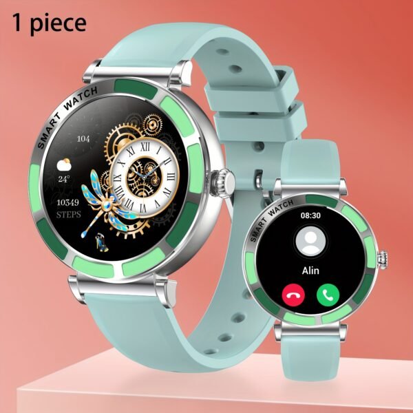 women's smart watch, 1.27 inch hd touch screen, with answer and make calls, message notification, more than 100 sports modes, pedometer outdoor activity fitness report ip67 fashion smart watch, suitable for ios/android mobile phones