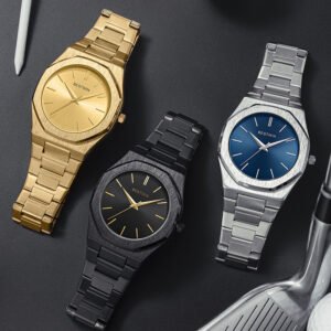 montre de luxe pour homme alliage en acier inoxydable, design rétro minimaliste, mouvement mécanique, cadeau idéal pour papa, grand papa, étudiants, montre de luxe | design de montre classique | montre durable, sans pile